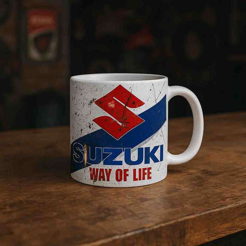 Messy oil Suzuki Coffee mug