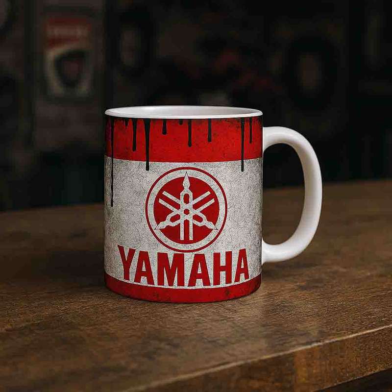 Messy oil Yamaha Coffee mug