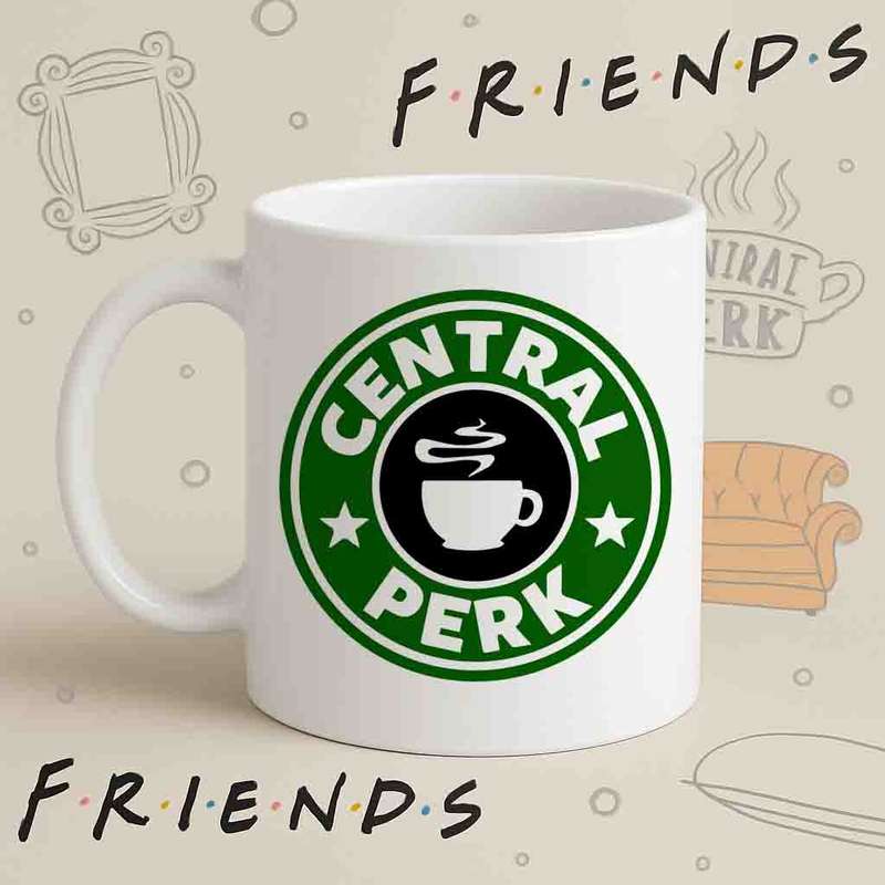 Central Perk Mug  Friends Coffee Shop Logo
