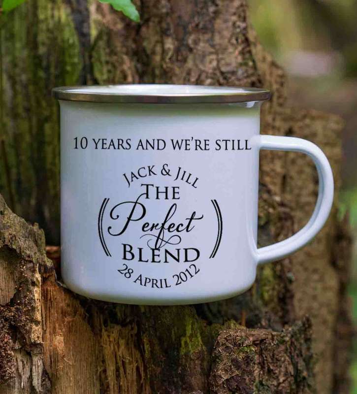 The perfect blend enamel mug