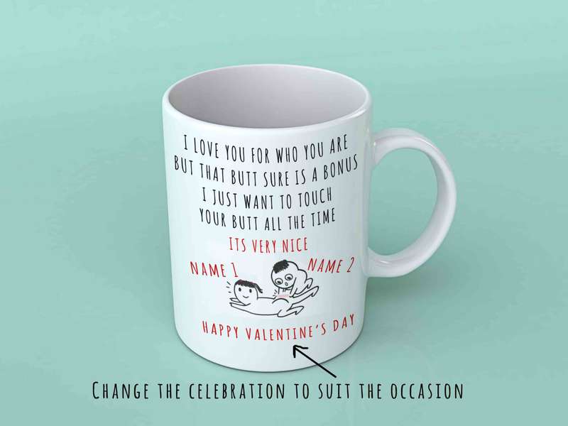 I love you for who you are coffee mug