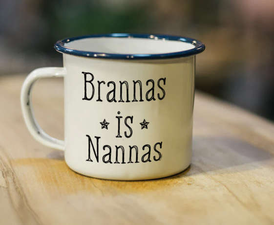 Brannas is nannas Enamel mug