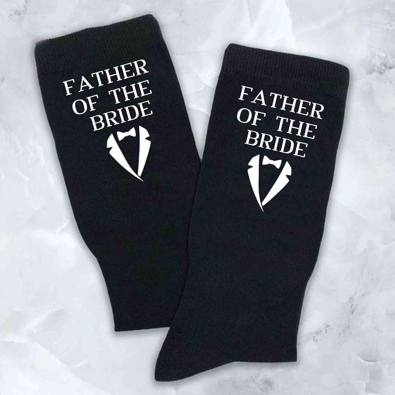 Custom printed wedding socks