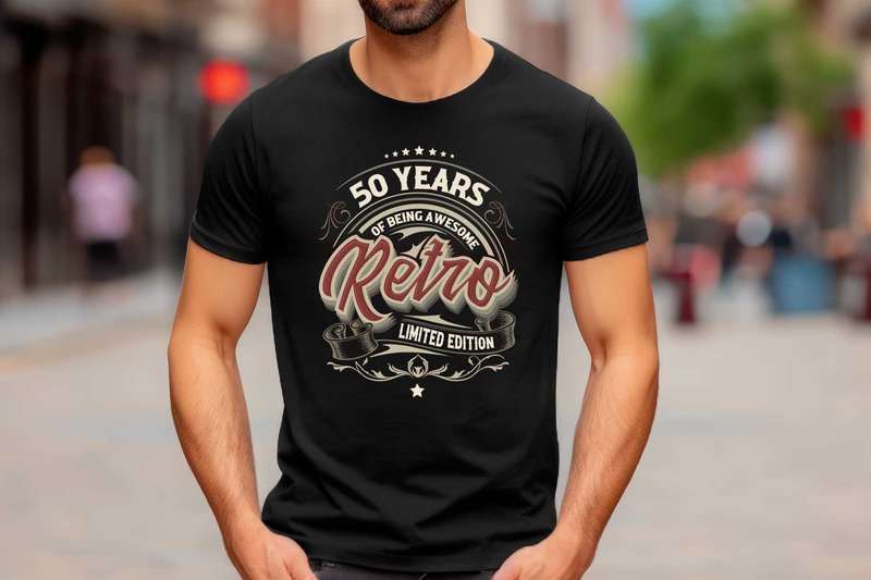 50 Years of being awesome birthday T-shirt