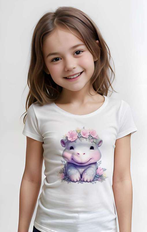 Baby Hippo unisex T-shirt Girl