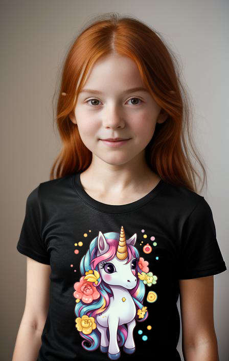 Girls T-shirt Unicorn A