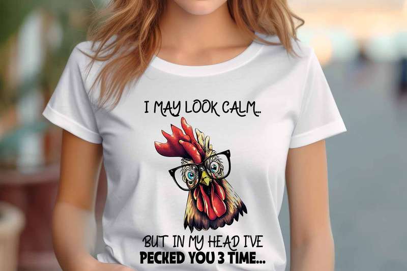 I may look calm Ladies T-shirt