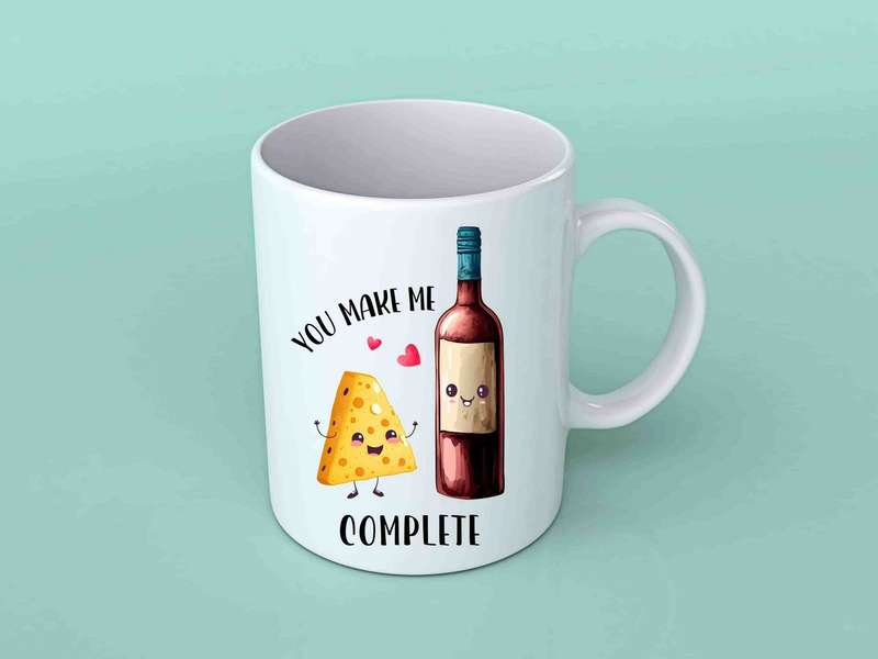 You make me complete coffee mug