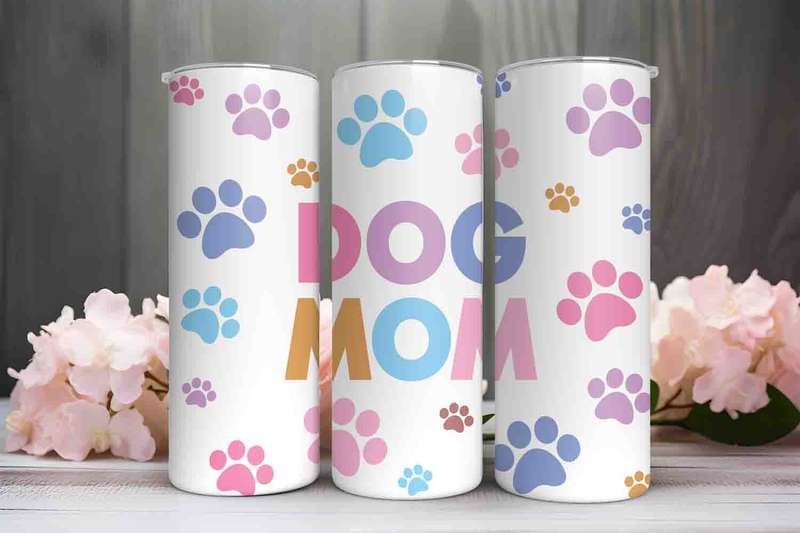 Dog Mom skinny tumbler G