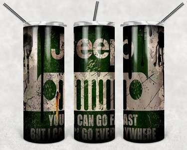 car skinny tumbler Jeep