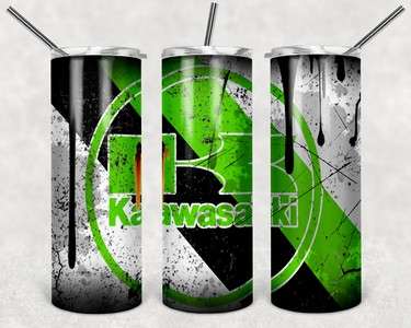 car skinny tumbler Kawasaki