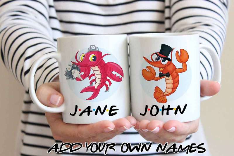 Friends lobster mug set