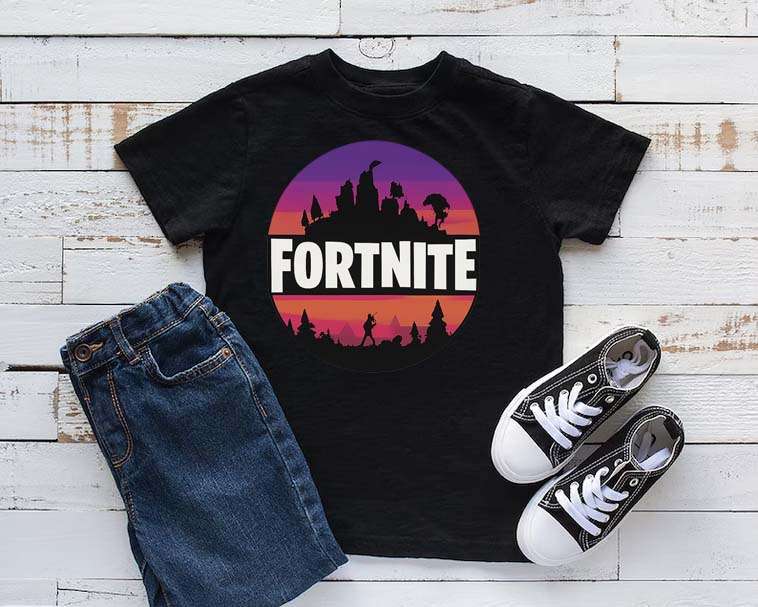 Sunset Fortnite Landscape T-Shirt