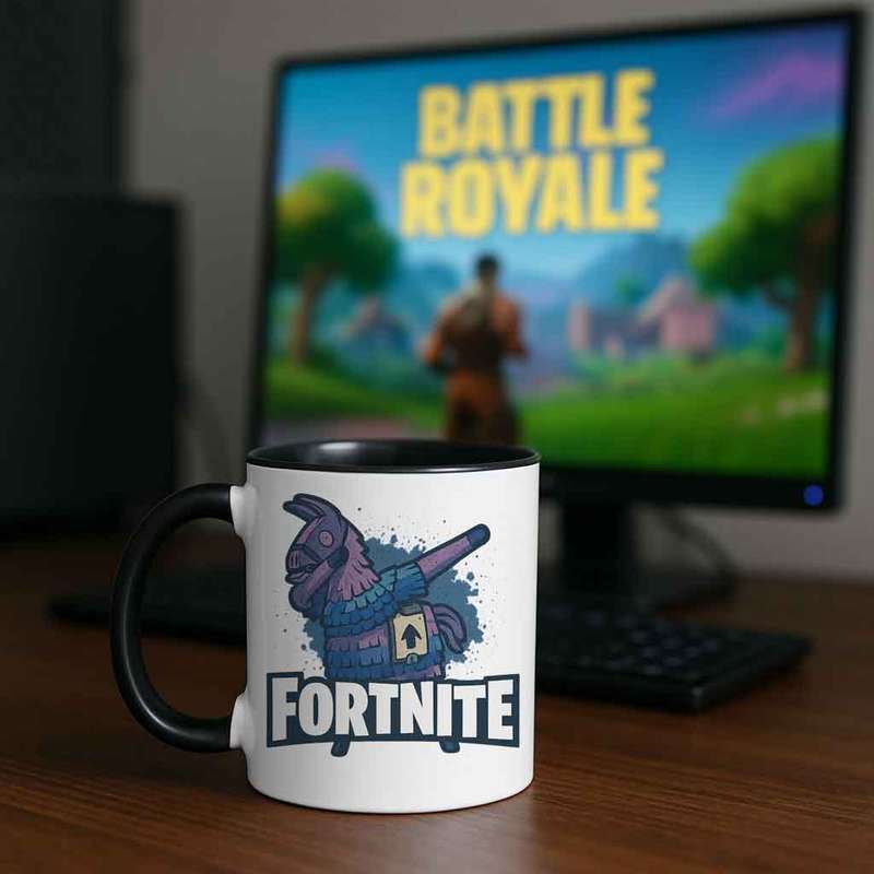 Loot Llama Mug  Classic Fortnite Style