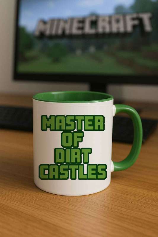 Minecraft Master of Dirt Castles Mug