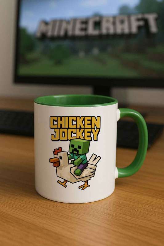 Minecraft Chicken Jockey Mug