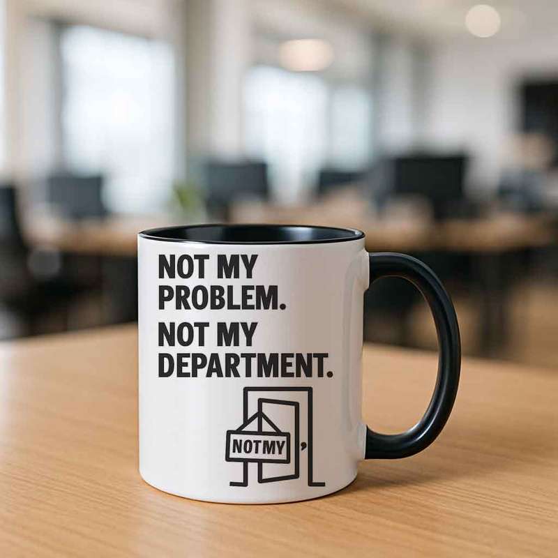 Not My Problem Not My Department mug