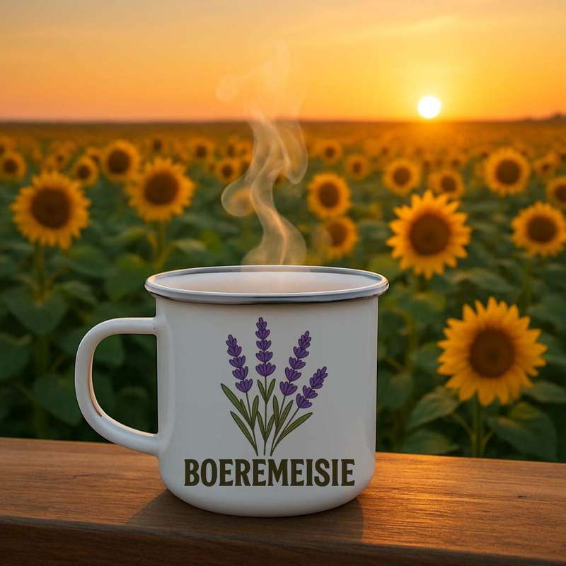 Afrikaans mug- Boeremeisie Lavender