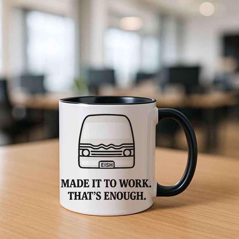 Made It to Work  Thats Enough Taxi Mug