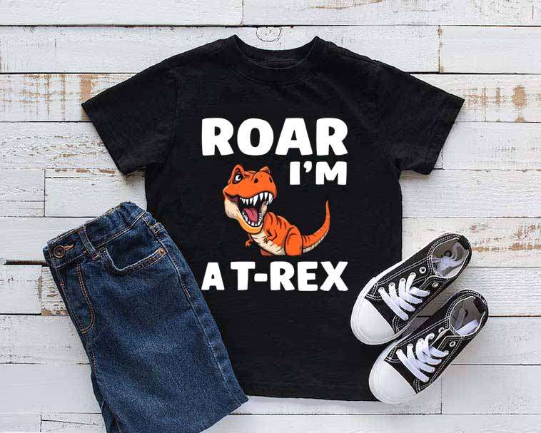 Roar! Im a T-Rex Kids Dinosaur T-shirt