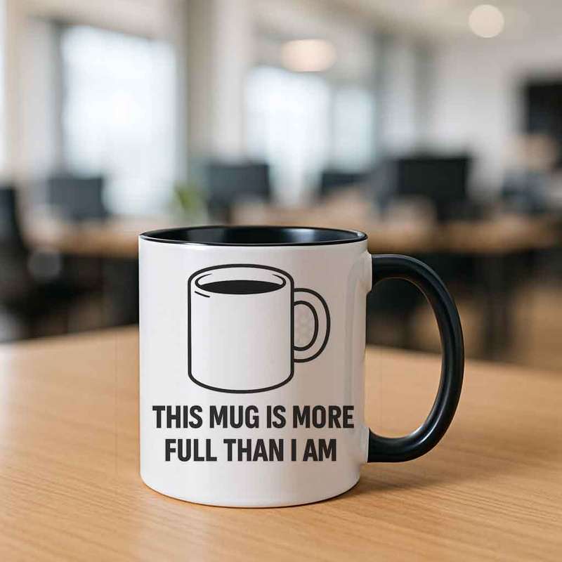 This Mug Is More Full Than I Am  Anti-Motivation Mug