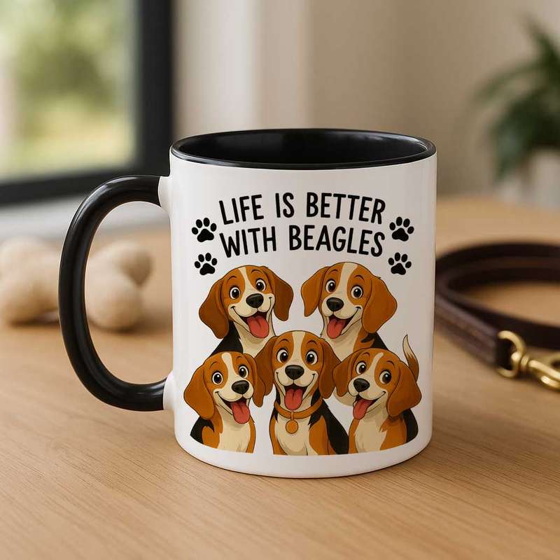 Life Is Better With Beagles Mug