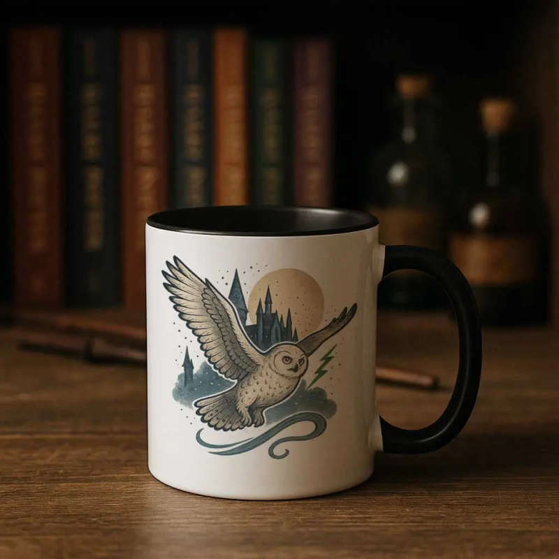 Hedwig Owl Mug  Magical Hogwarts Post Delivery