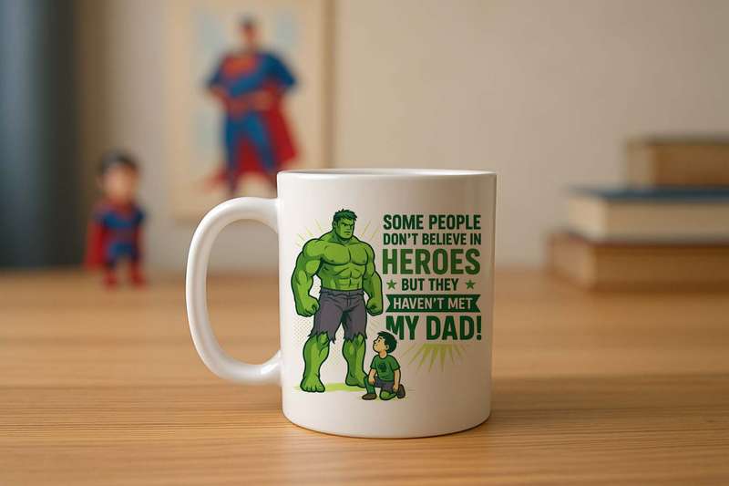 Super Dad Hulk Mug