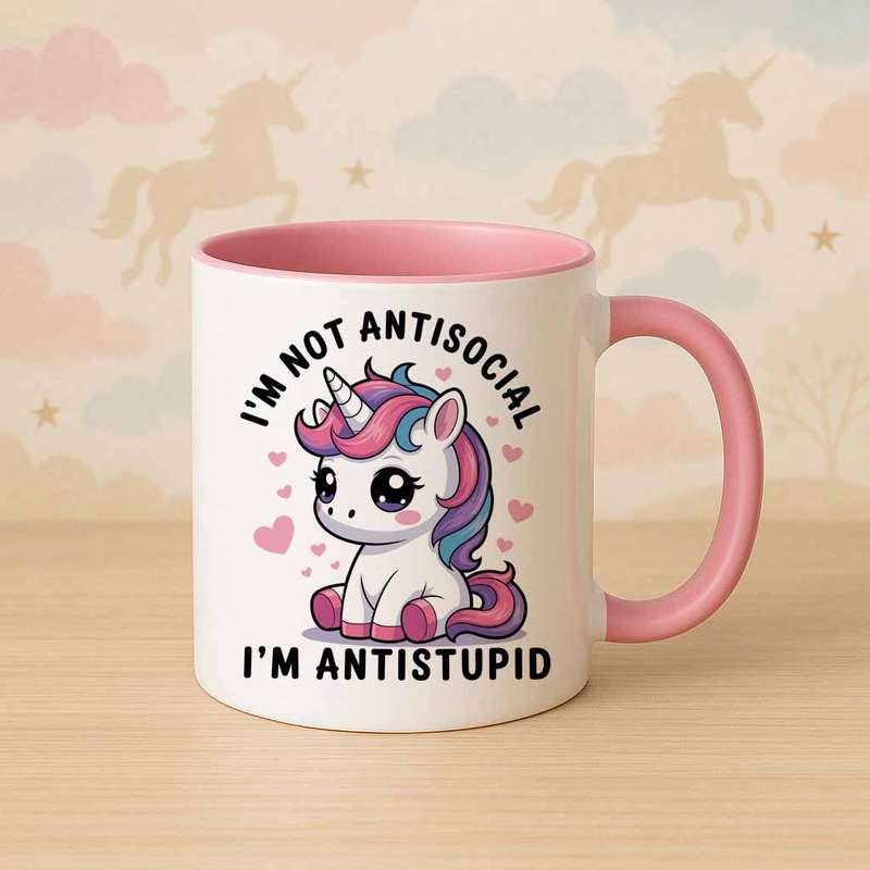 Antistupid Unicorn Mug