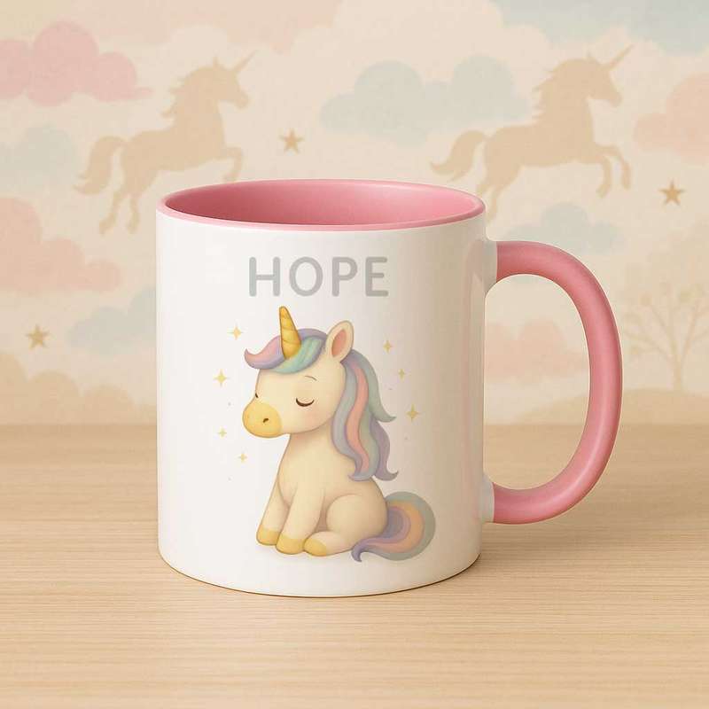 Unicorn inspirational mug-Hope