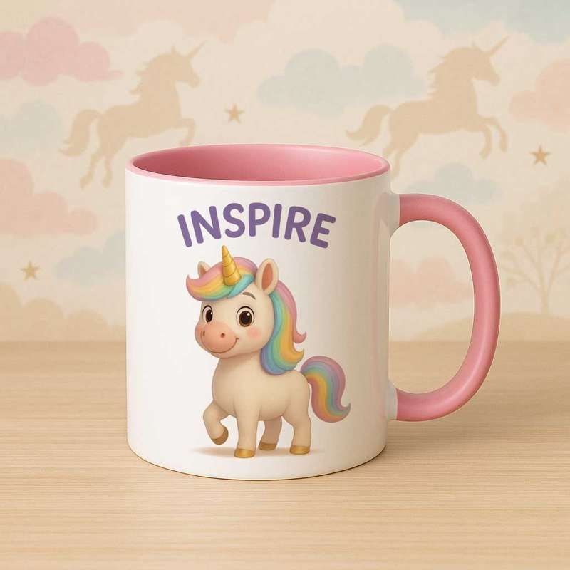 Unicorn inspirational mug cheerful-Inspire