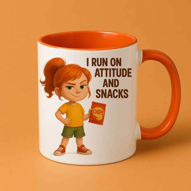Little Boss  Attitude & Snacks Mug