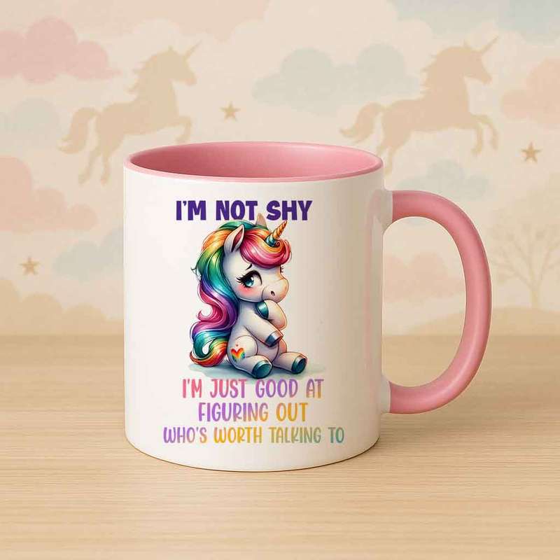 Not Shy Unicorn Mug