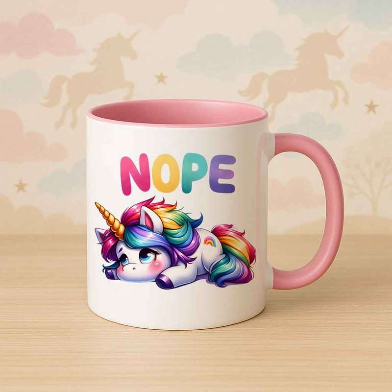 Nope Unicorn Mug
