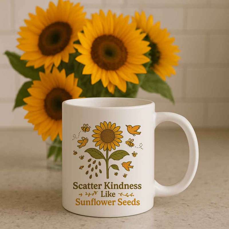 Sunflower Mug Scatter Kindness