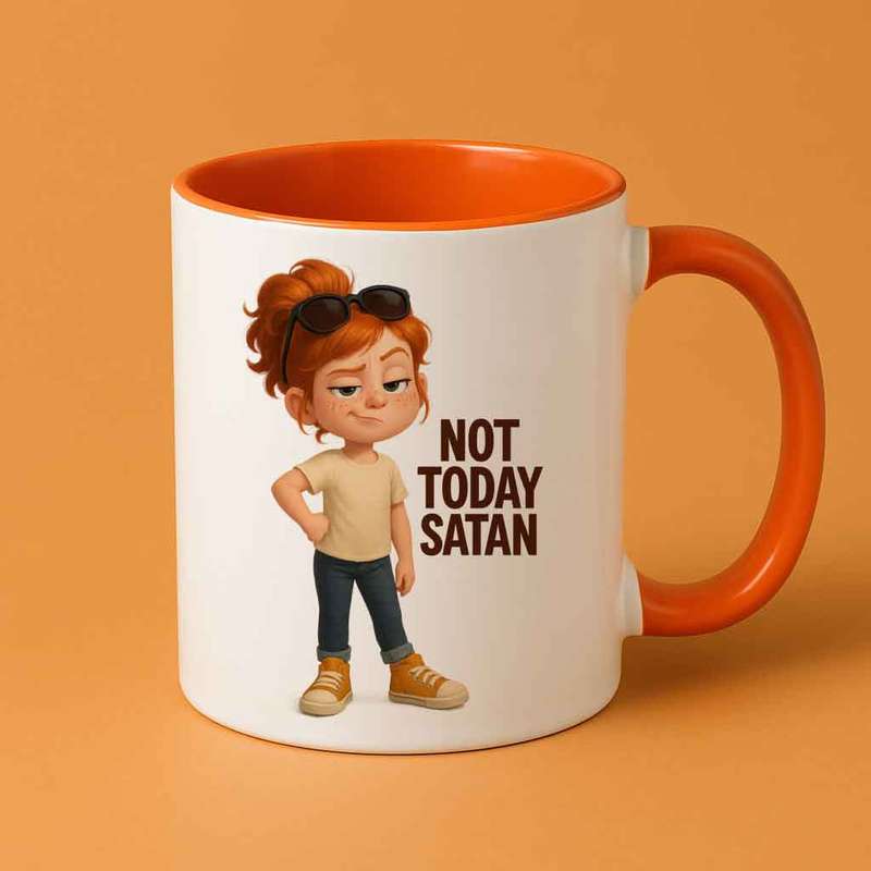 Little Boss  Not Today Satan Mug