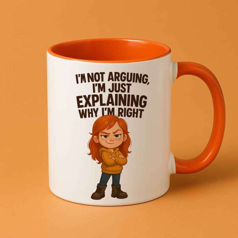 Little boss-I am not arguing mug