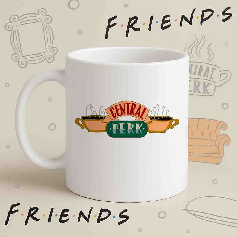 Central Perk Mug  Original Friends Logo Design