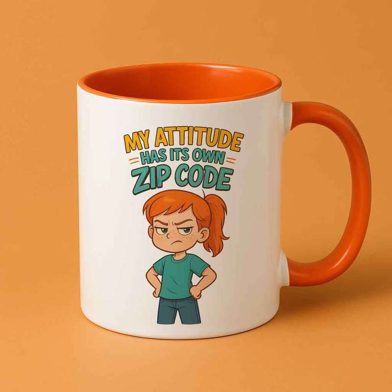 Little Boss  Attitude Has Its Own Zip Code Mug