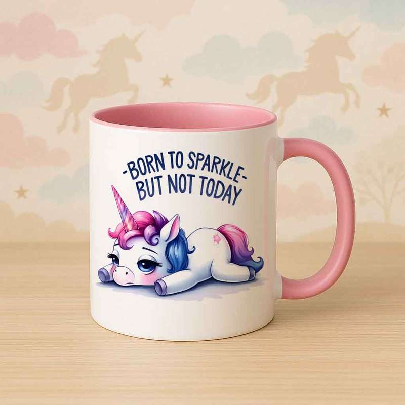 Born to Sparkle Unicorn Mug