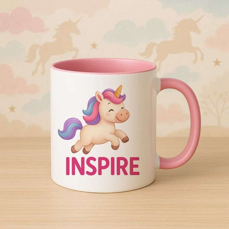 Unicorn inspirational mug-Inspire