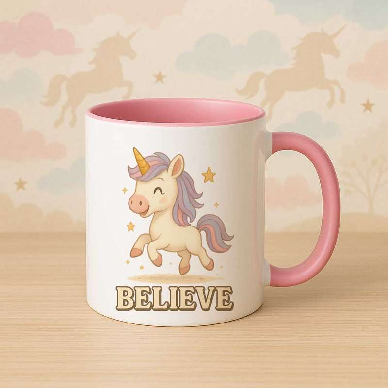 Unicorn inspirational mug-believe