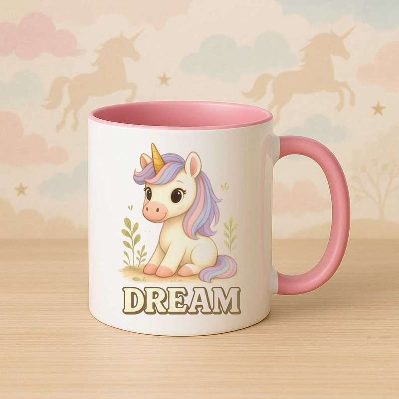Unicorn inspirational mug-dream