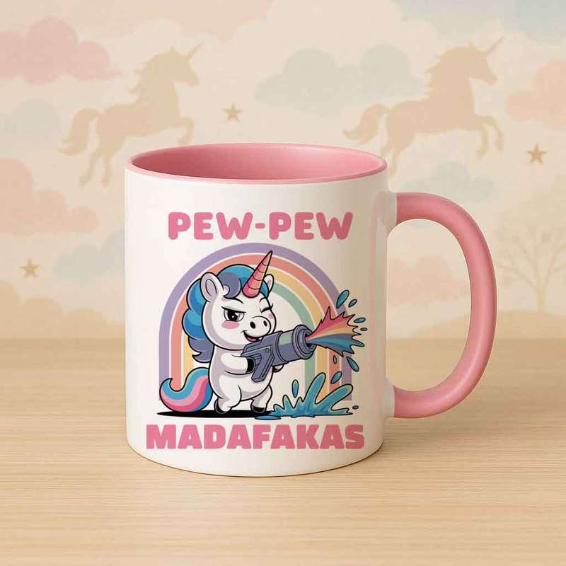 Pew-Pew Madafakas Unicorn Mug