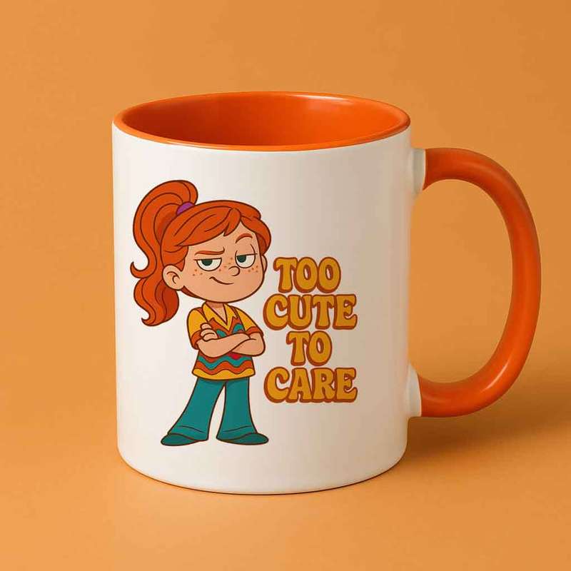 Little boss-Too Cute to Care Mug