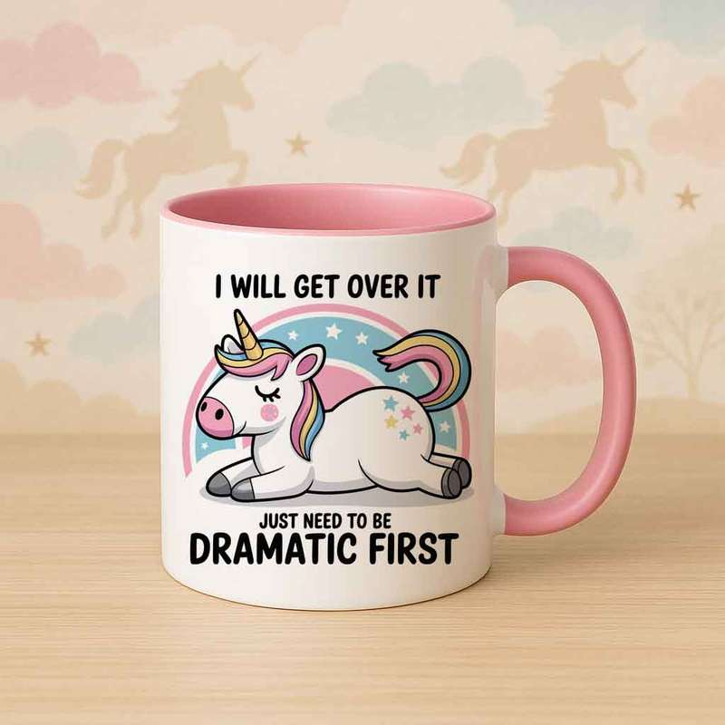 Dramatic Unicorn Mug