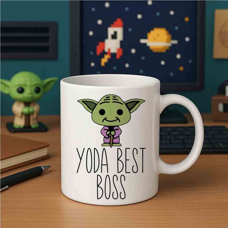 Yoda best boss coffee mug