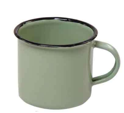 Blank Enamel Mugs  White, Cream & Green Options