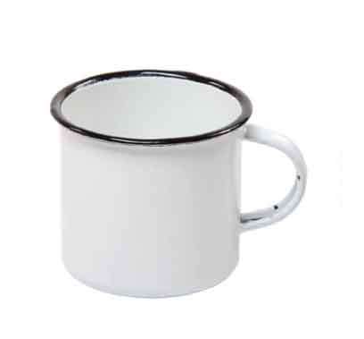 Blank Enamel Mugs  White, Cream & Green Options