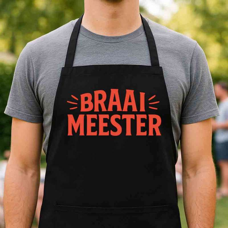Afrikaans Braai Apron  Braai Meester